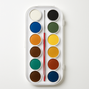 Artist Palette Water Colours with Brush 12 Colours
