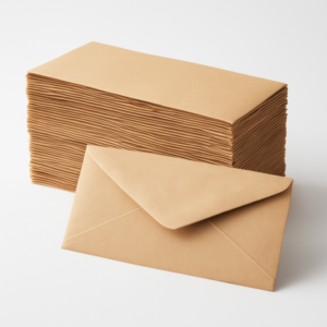 Brown Paper Envelopes 9x4 Size Packet