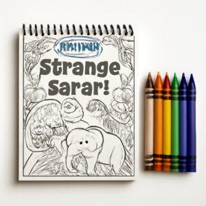 Crayola Pop-out Strange Safari Coloring Book Crayons 040927