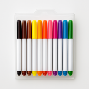 Deli ColoRun EC10003 Felt Tip Washable Markers 12 Colours
