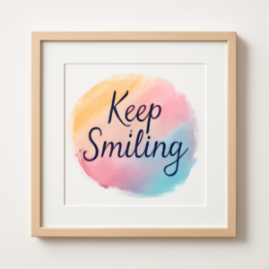 Keep Smiling Watercolor Deal No40