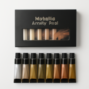Mont Marte Metallic Acrylic Paints 18 ml Tubes Set Of 8 Pieces