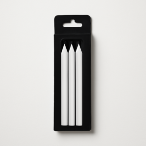 Mont Marte White Charcoal Pencils Pack of 3