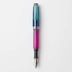 Piston-Filled Fountain Pen Fine Nib Metallic Gradient Colors