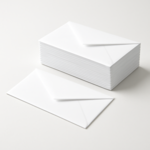 White Paper Envelopes 9x4 Size Packet